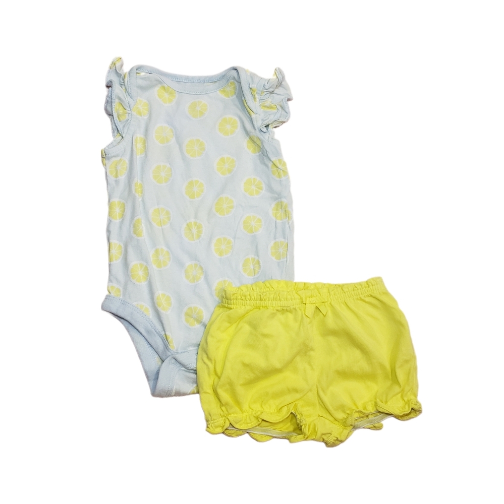 Baby Gap & Gymboree 3-6m Lemon Outfit